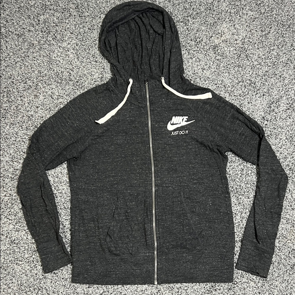 🌸4/$20🌸Nike Gray Lightweight Women's Zip-up Hoodie Medium